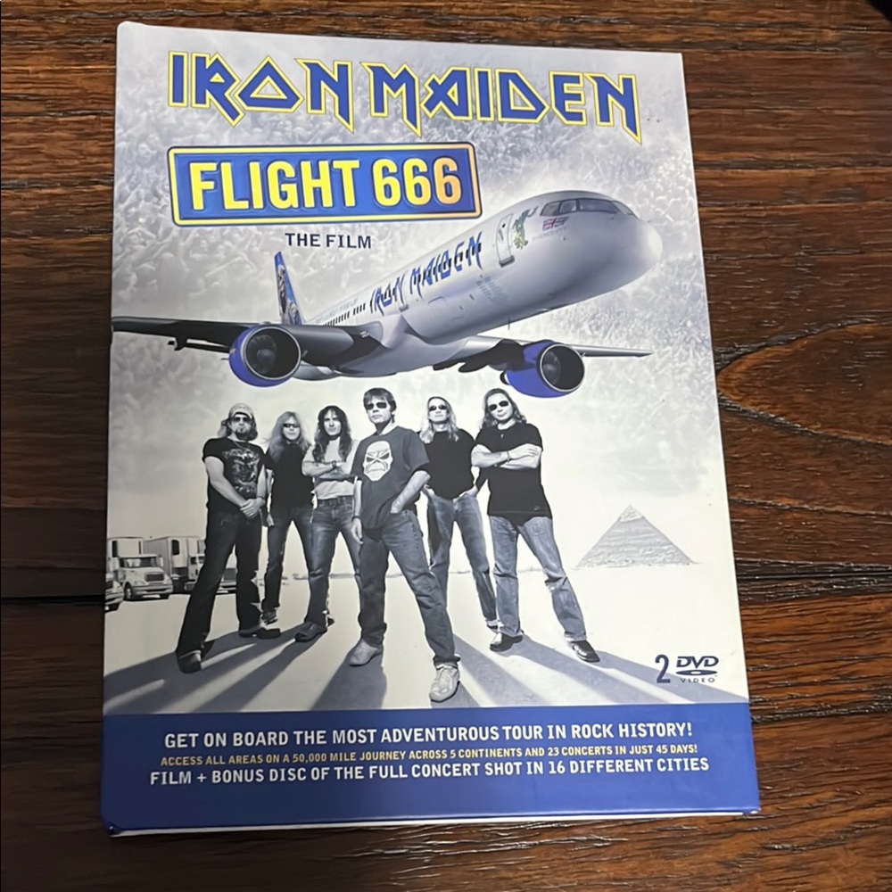 Iron Maiden Flight 666 DVD Set Heavy Metal Concert and Documentary Vintage
